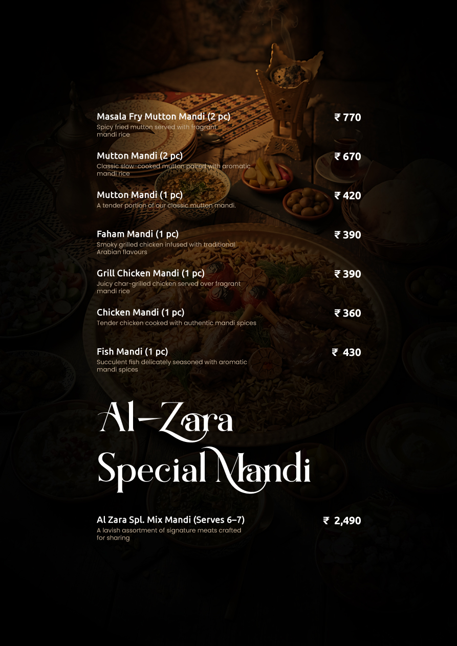 Al Zara Mandi Menu Page 4