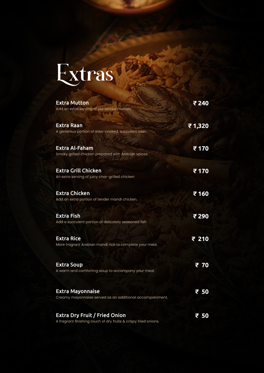 Al Zara Mandi Menu Page 6